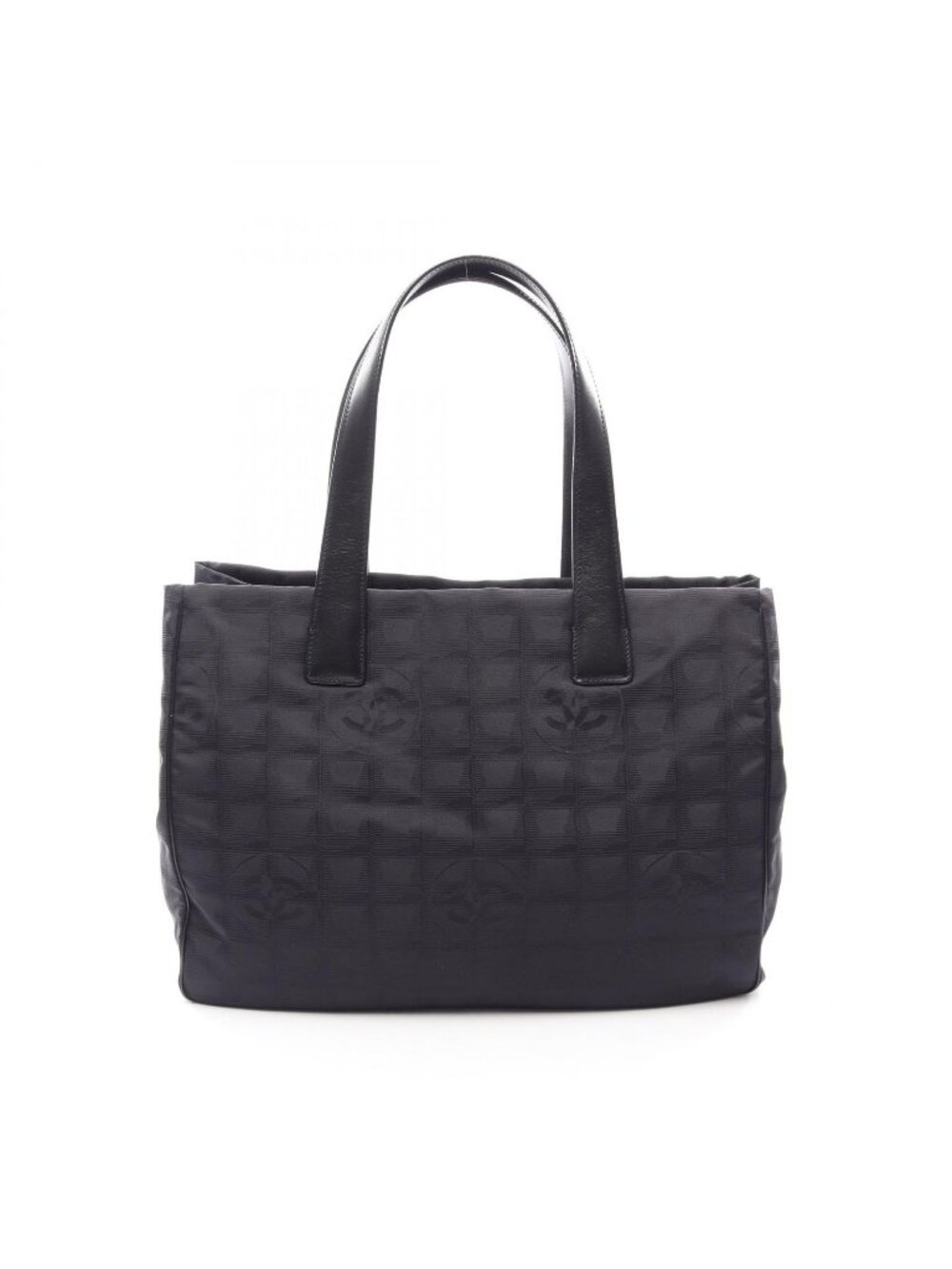 Chanel Tote New Travel Line Black Leather